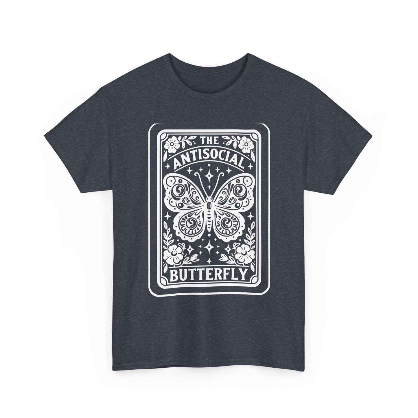 Antisocial Butterfly T-Shirt | Decorative Butterfly Illustration