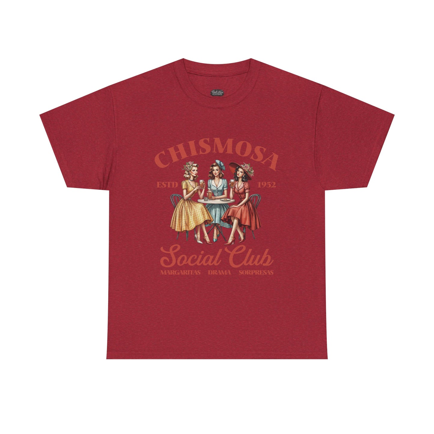 Chismosa Social Club Tee | Retro Ladies Gossip Graphic Shirt
