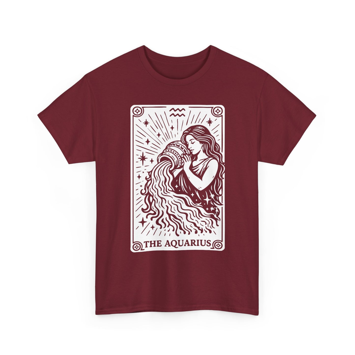 Aquarius Water Bearer tee | Zodiac astrology shirt, The Aquarius tarot design