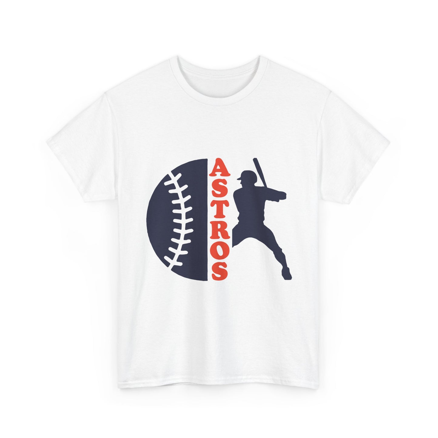 Astros Baseball Batter Tee | Baseball Silhouette, Team Script