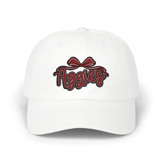 Aggies Script with Bow Cap | Classic Dad Cap