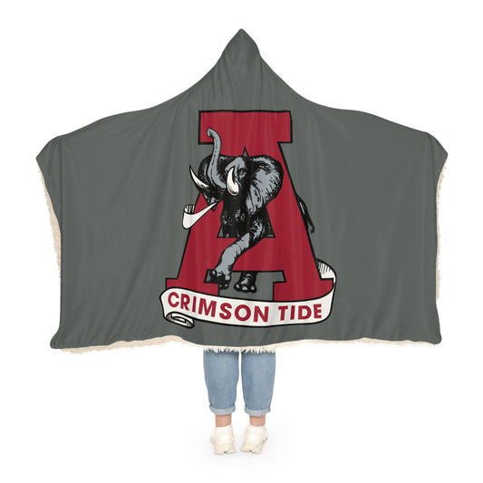 Crimson Tide Elephant Snuggle Blanket | Hooded Fleece Throw