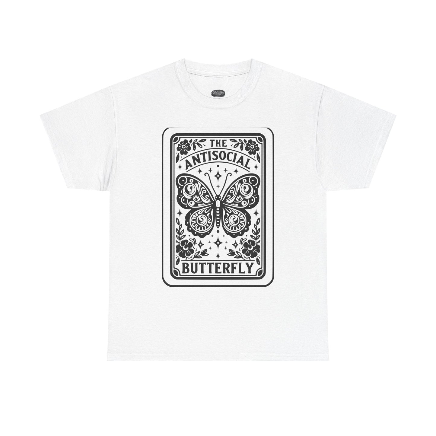 Antisocial Butterfly T-Shirt | Decorative Butterfly Illustration
