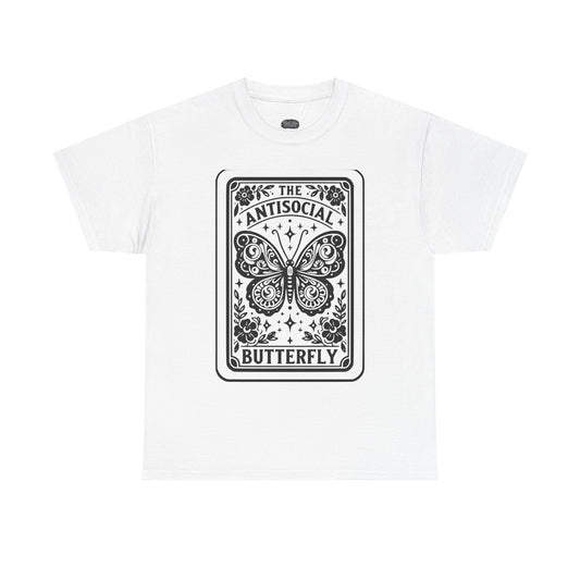 Antisocial Butterfly T-Shirt | Decorative Butterfly Illustration
