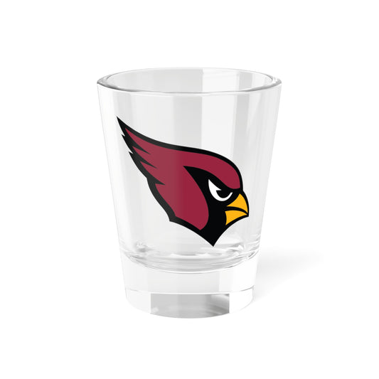 Cardinal Head Shot Glass | 1.5oz Clear Glass