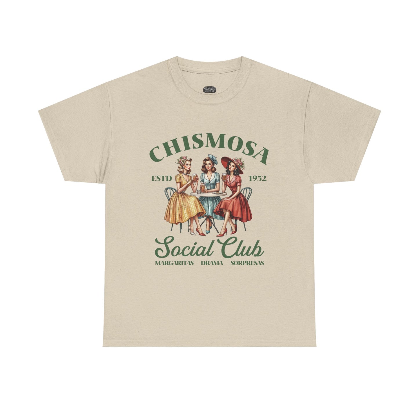 Chismosa Social Club Tee | Vintage Women Gossip Illustration