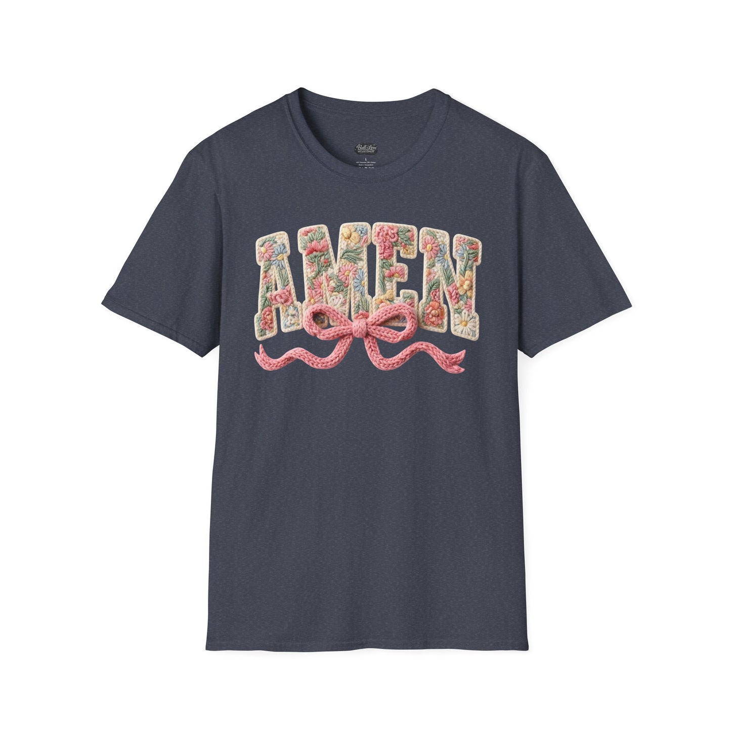 Alien Floral Script T-Shirt — Pink Bow Graphic Tee