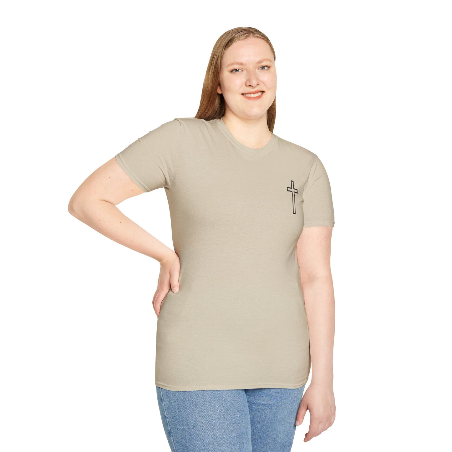 Blessed Who Stand T-Shirt — "Blessed is the woman who stood in faith through the storm" Christian Tee