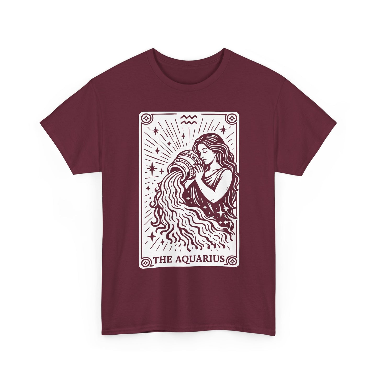 Aquarius Water Bearer tee | Zodiac astrology shirt, The Aquarius tarot design