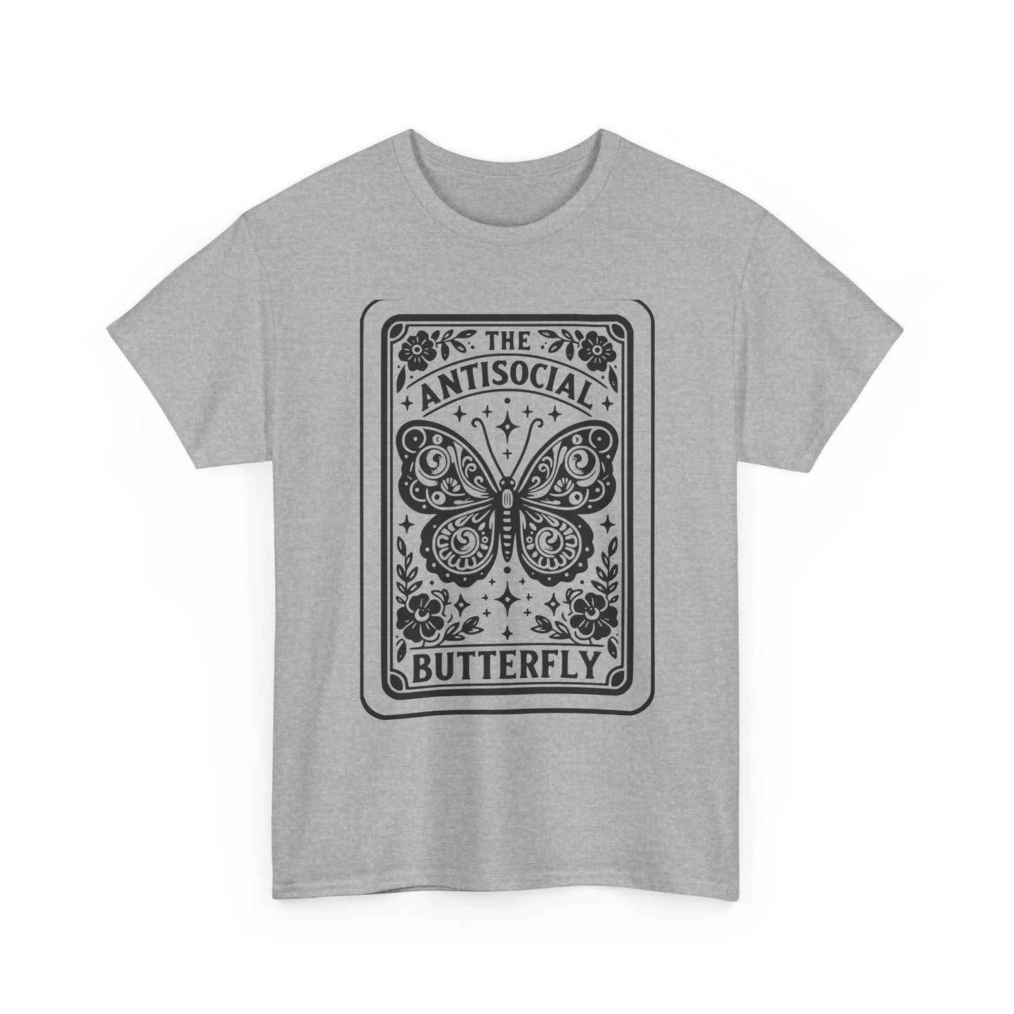 Antisocial Butterfly T-Shirt | Decorative Butterfly Illustration