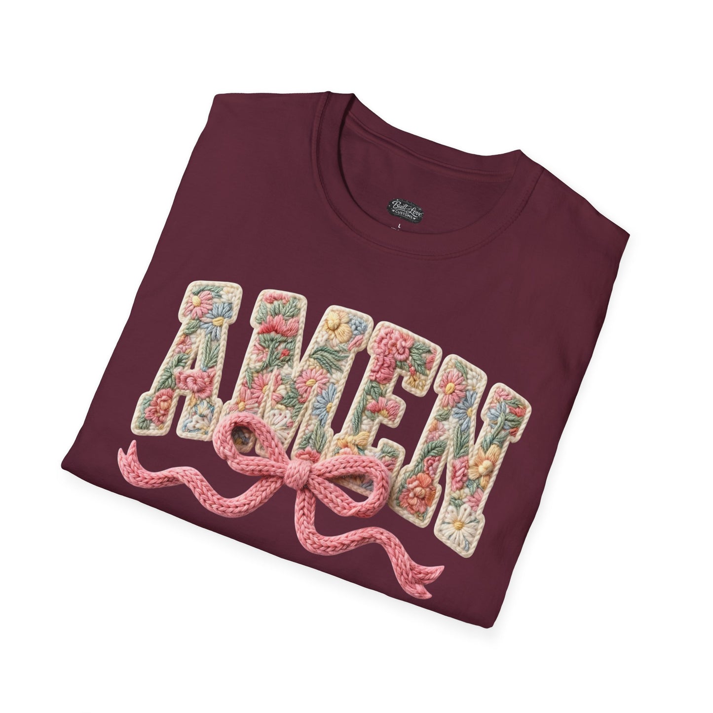 Alien Floral Script T-Shirt — Pink Bow Graphic Tee
