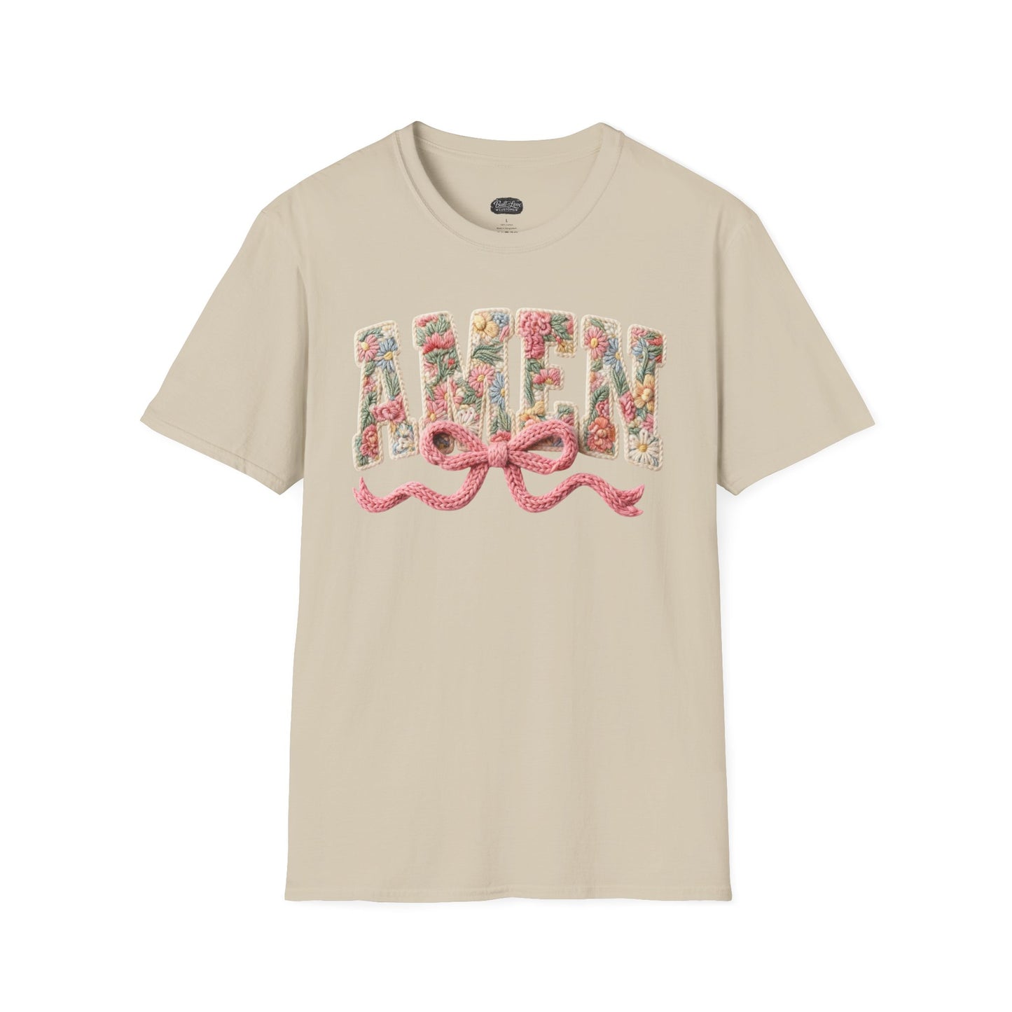 Alien Floral Script T-Shirt — Pink Bow Graphic Tee