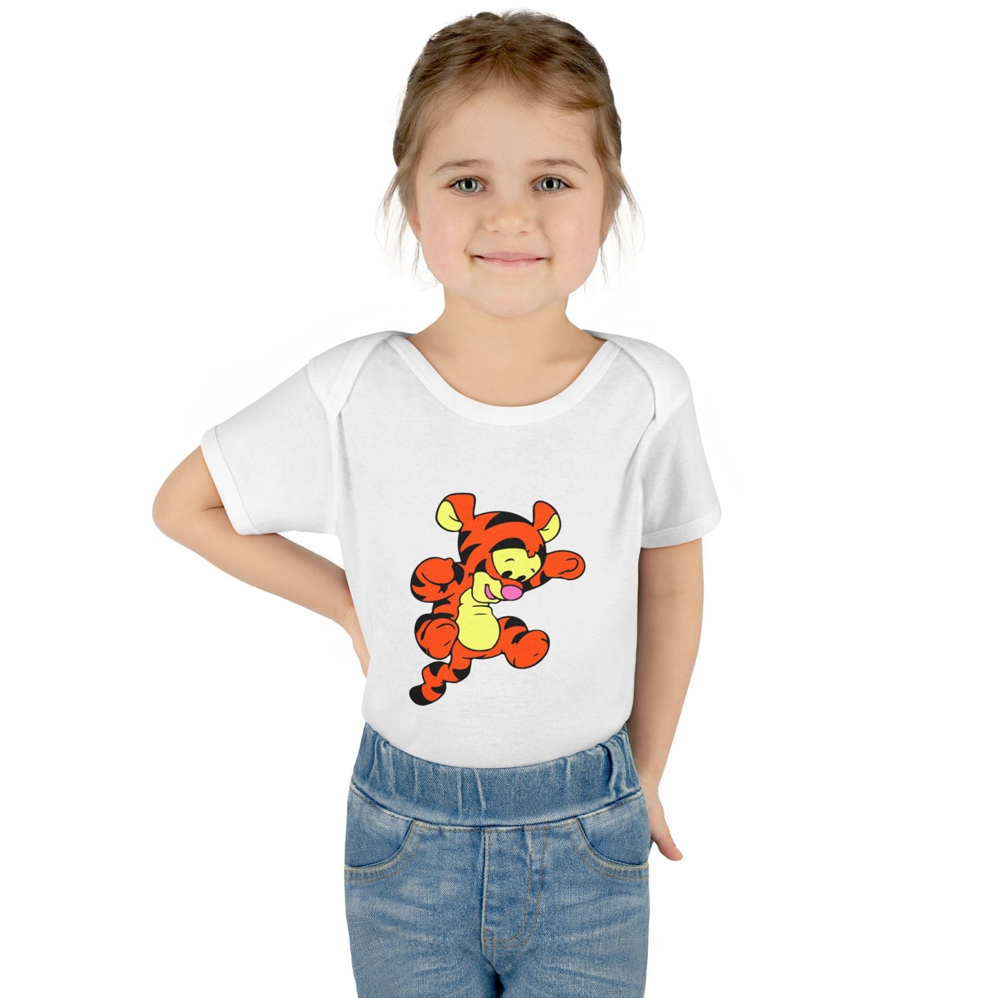 Cute Tiger Cub Infant Bodysuit | Cartoon Baby Tiger Onesie