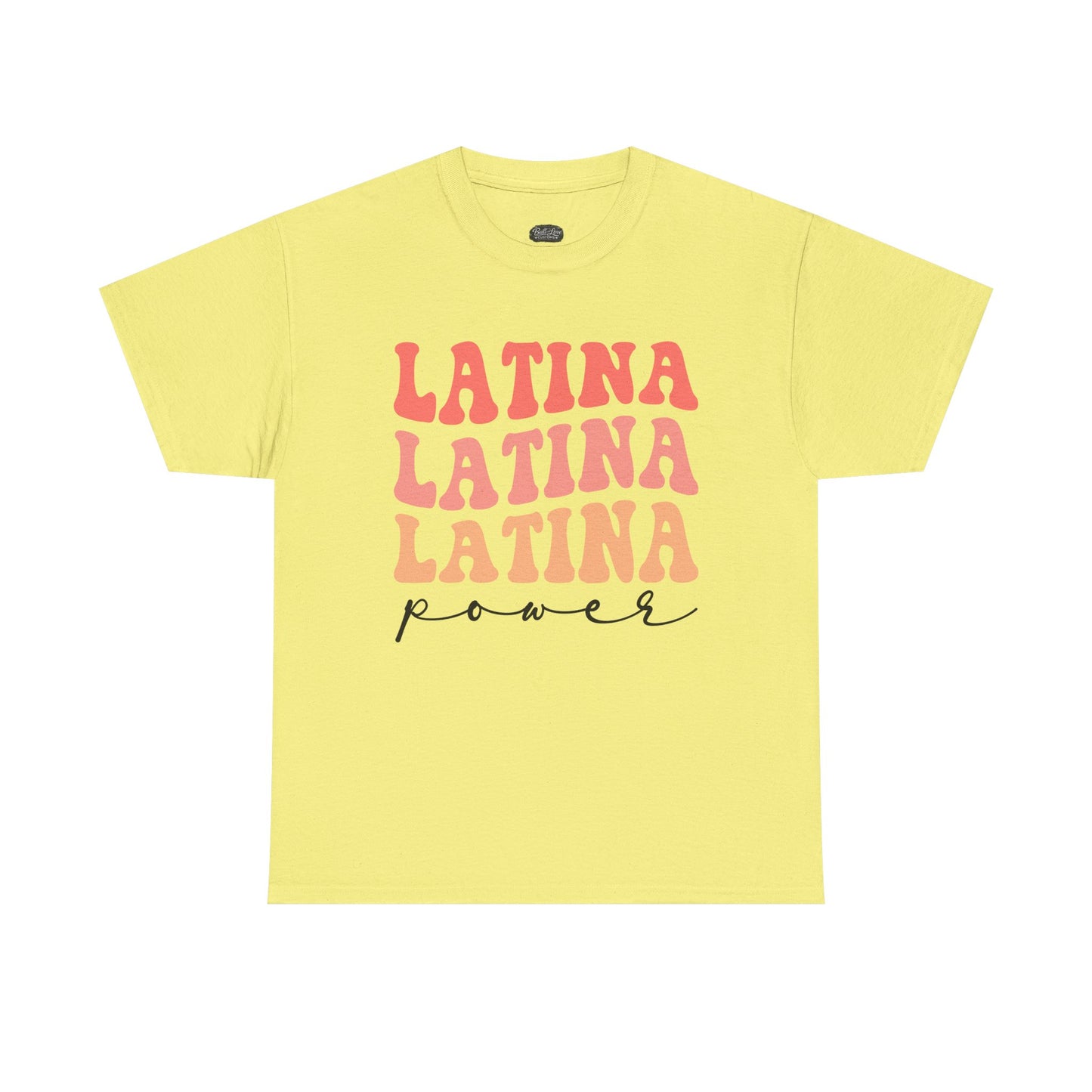 Latina Power tee | Latina Typography Shirt, Retro Script Design