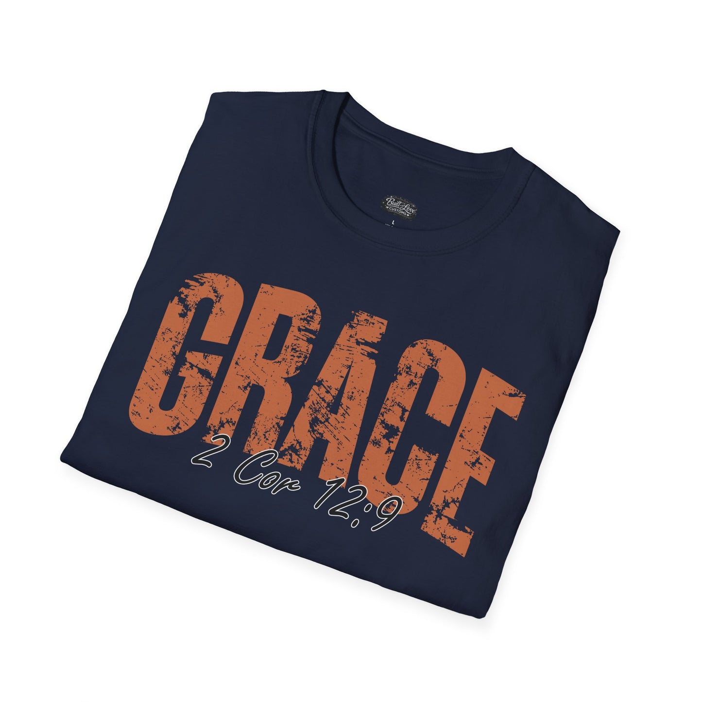 Grace 2 Cor 12:9 T-Shirt | Christian scripture faith tee
