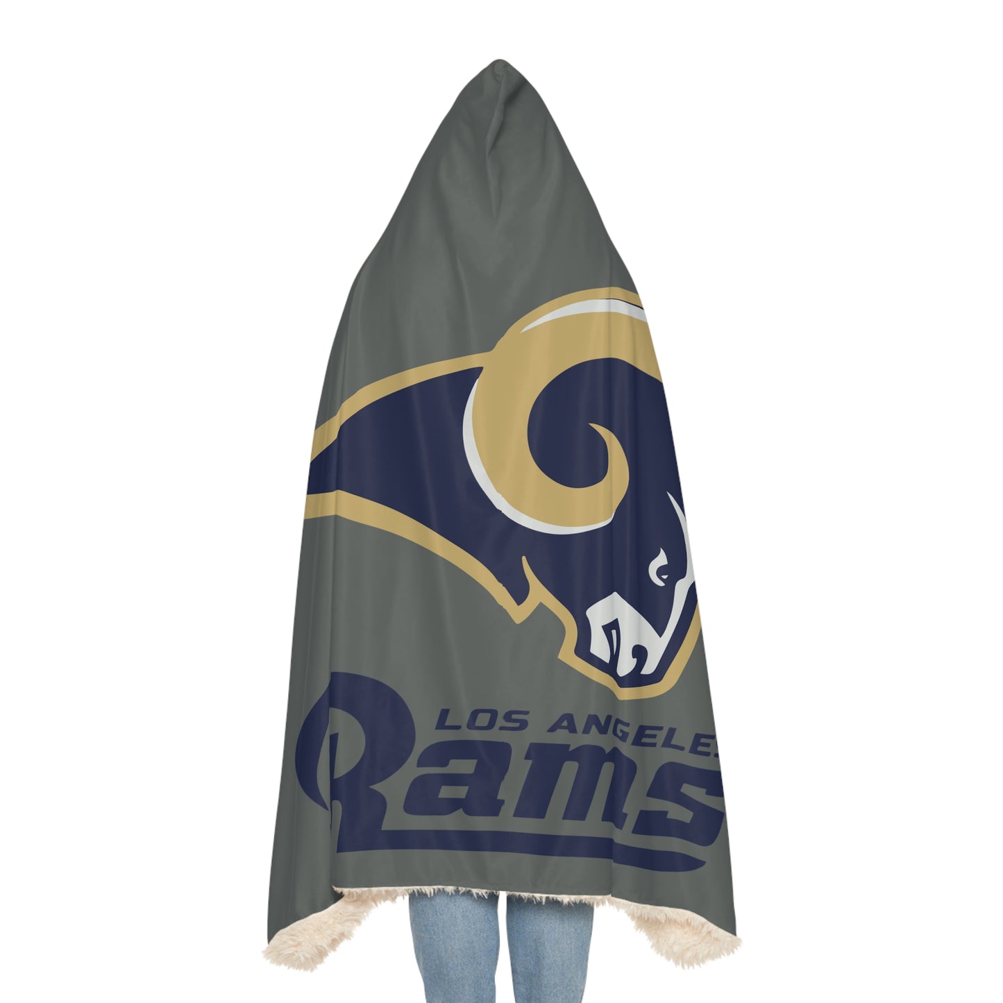 Los Angeles Rams Logo Snuggle Blanket | Hooded Throw