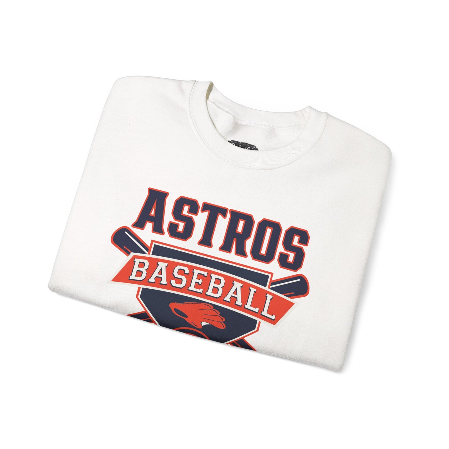 Astros Baseball Crewneck Sweatshirt | Baseball Team Logo Pullover