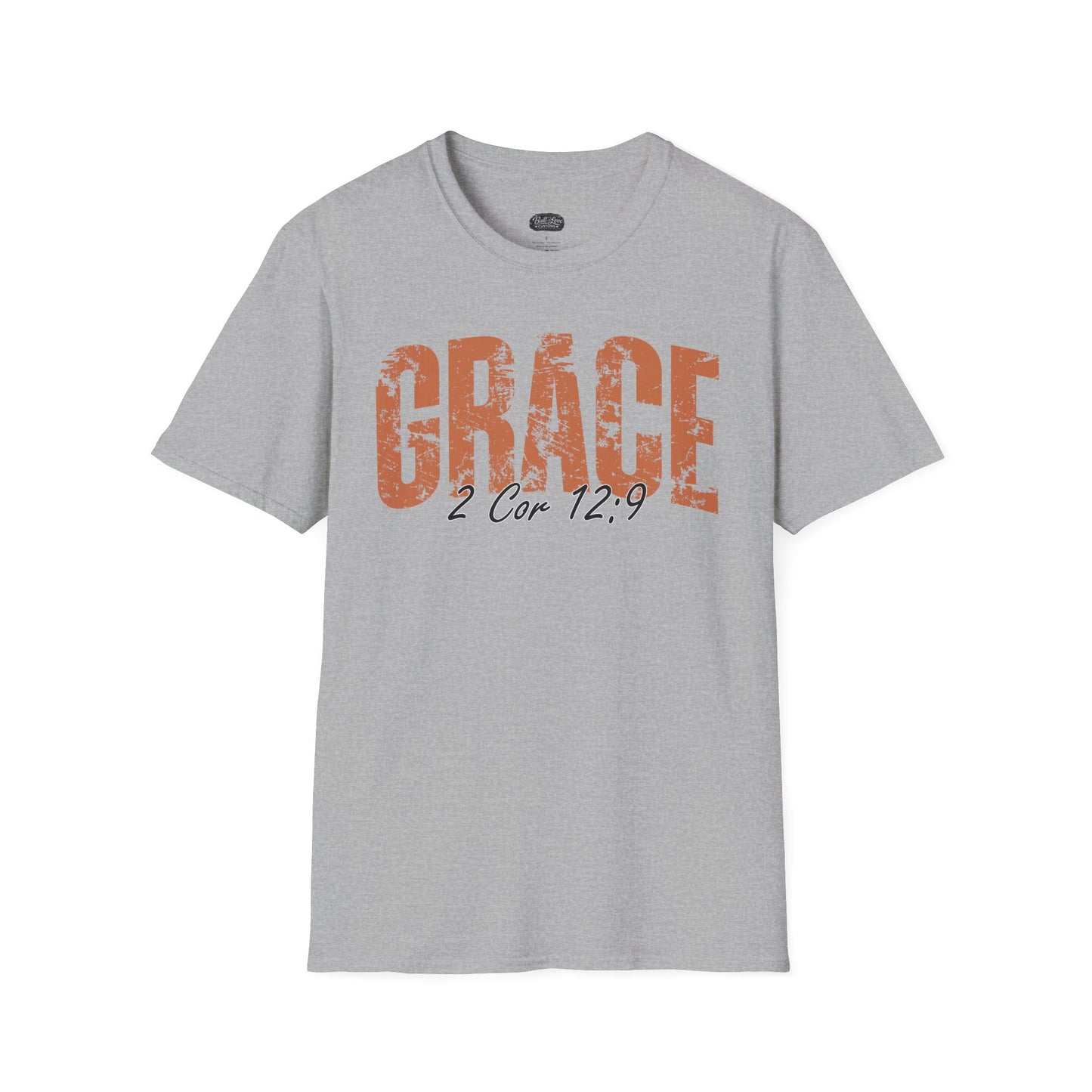 Grace 2 Cor 12:9 T-Shirt | Christian scripture faith tee