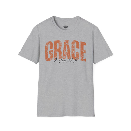 Grace 2 Cor 12:9 T-Shirt | Christian scripture faith tee