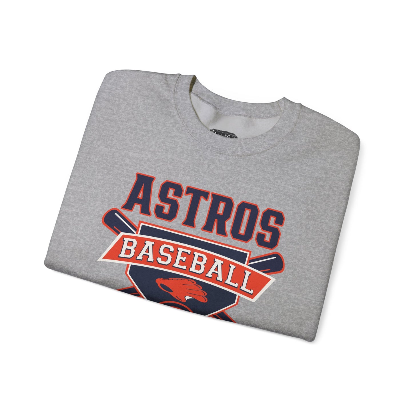 Astros Baseball Crewneck Sweatshirt | Baseball Team Logo Pullover