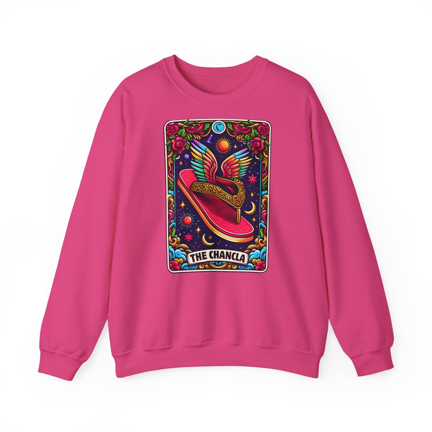Winged Sombrero Sweatshirt | Lotería Style Mexican Card Art
