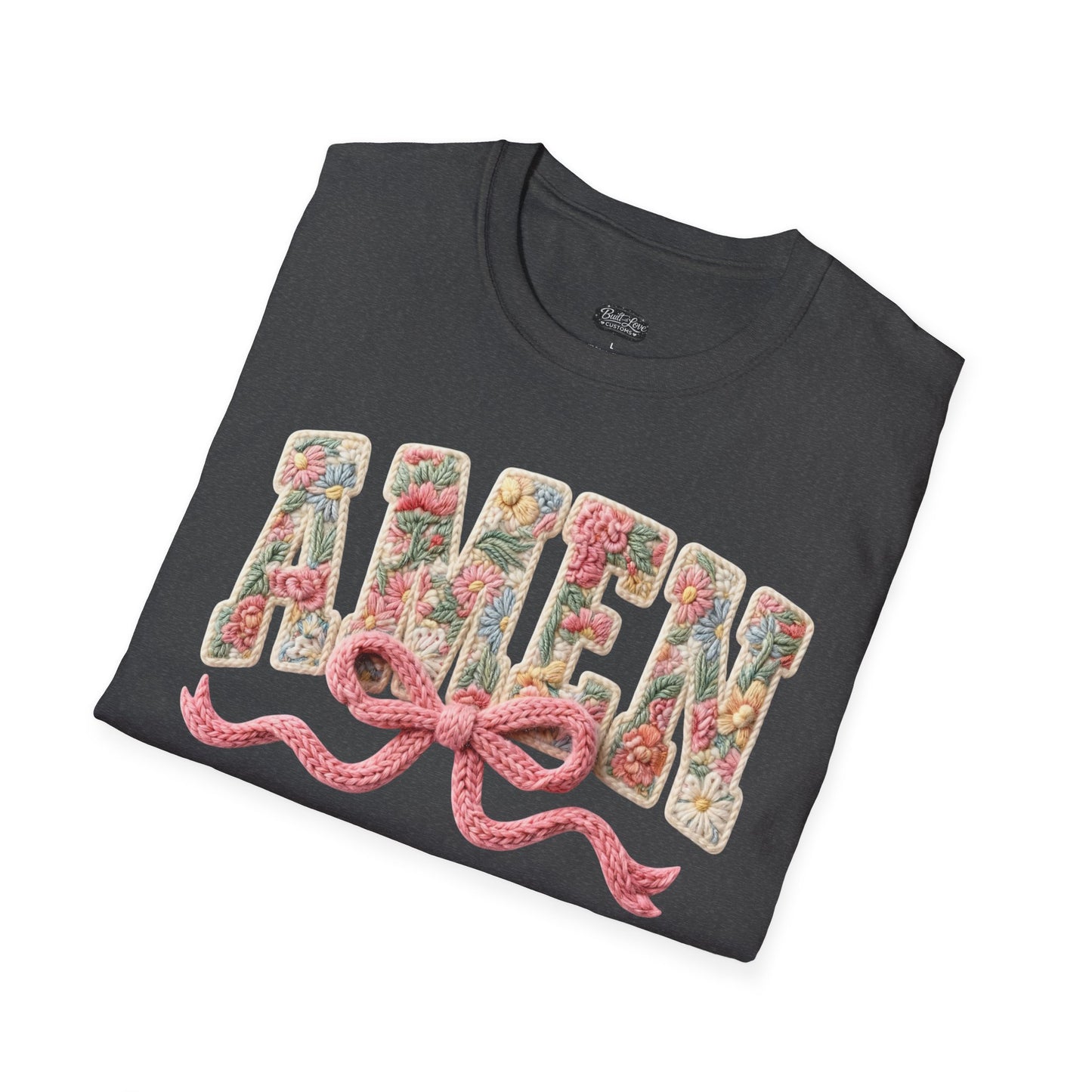 Alien Floral Script T-Shirt — Pink Bow Graphic Tee
