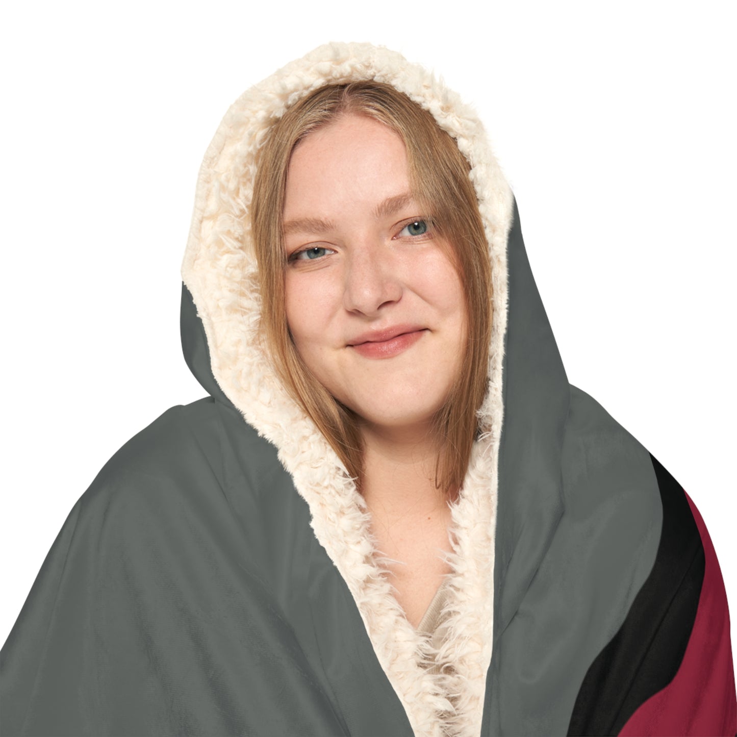 Cardinal Head Snuggle Blanket | Hooded Throw, Team Logo