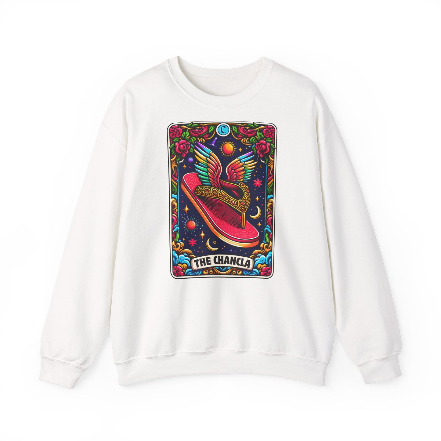 Winged Sombrero Sweatshirt | Lotería Style Mexican Card Art