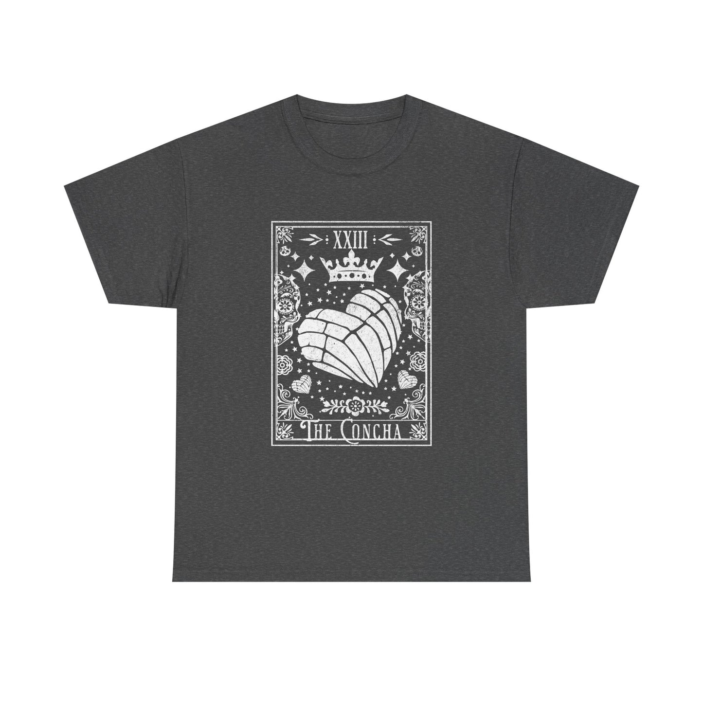 La Concha Tarot Card Tee | Shell Illustration, XIII Symbol, Occult Floral Design