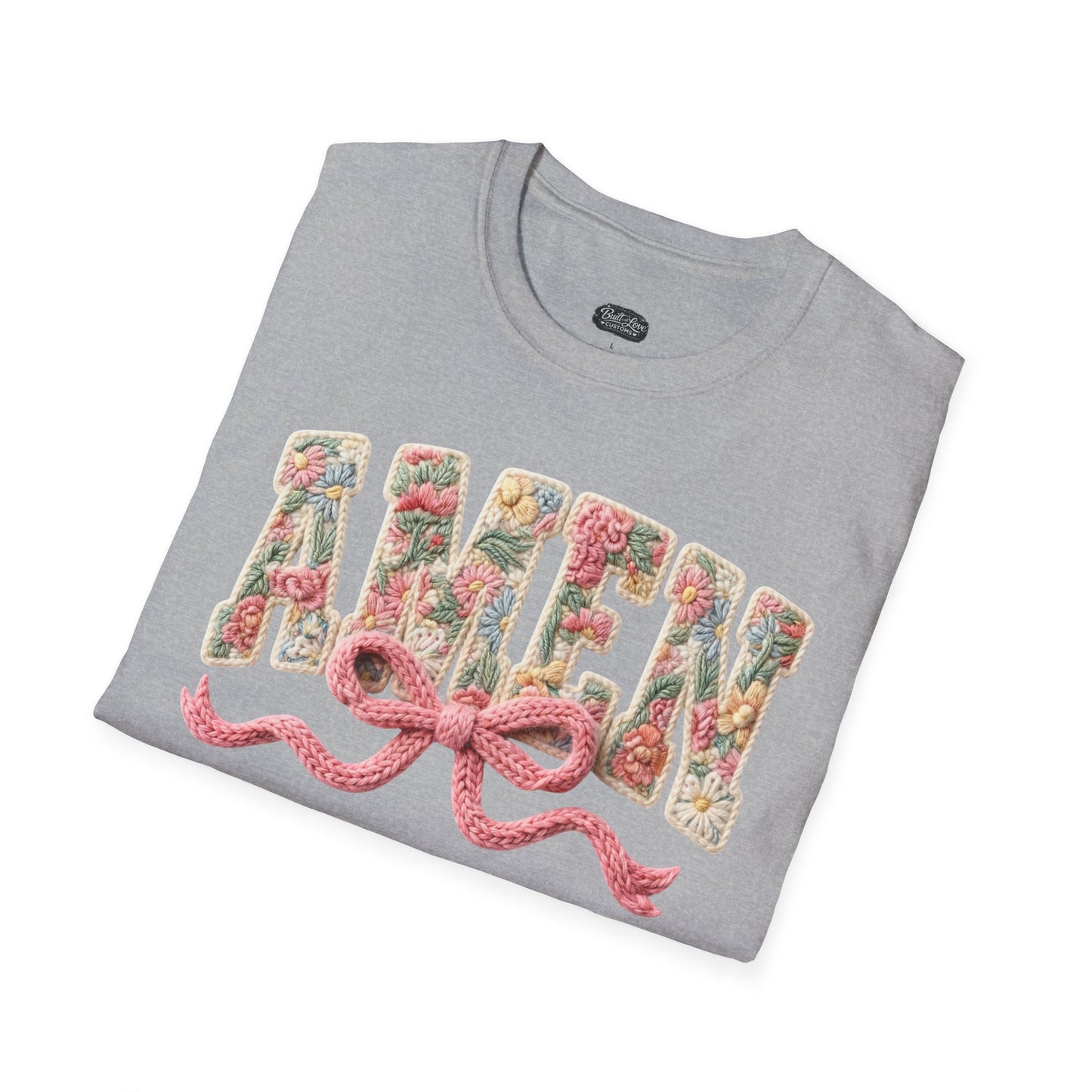 Alien Floral Script T-Shirt — Pink Bow Graphic Tee