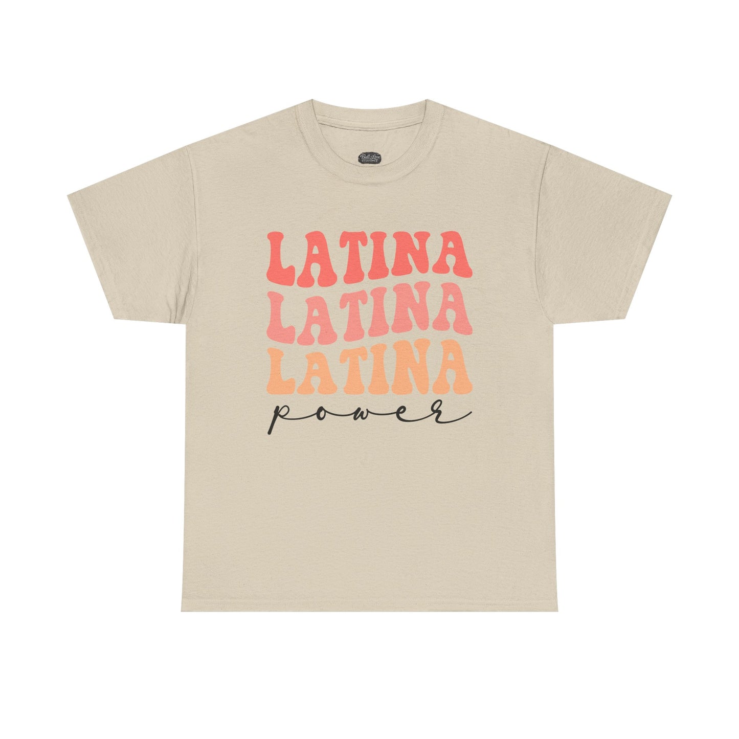 Latina Power tee | Latina Typography Shirt, Retro Script Design