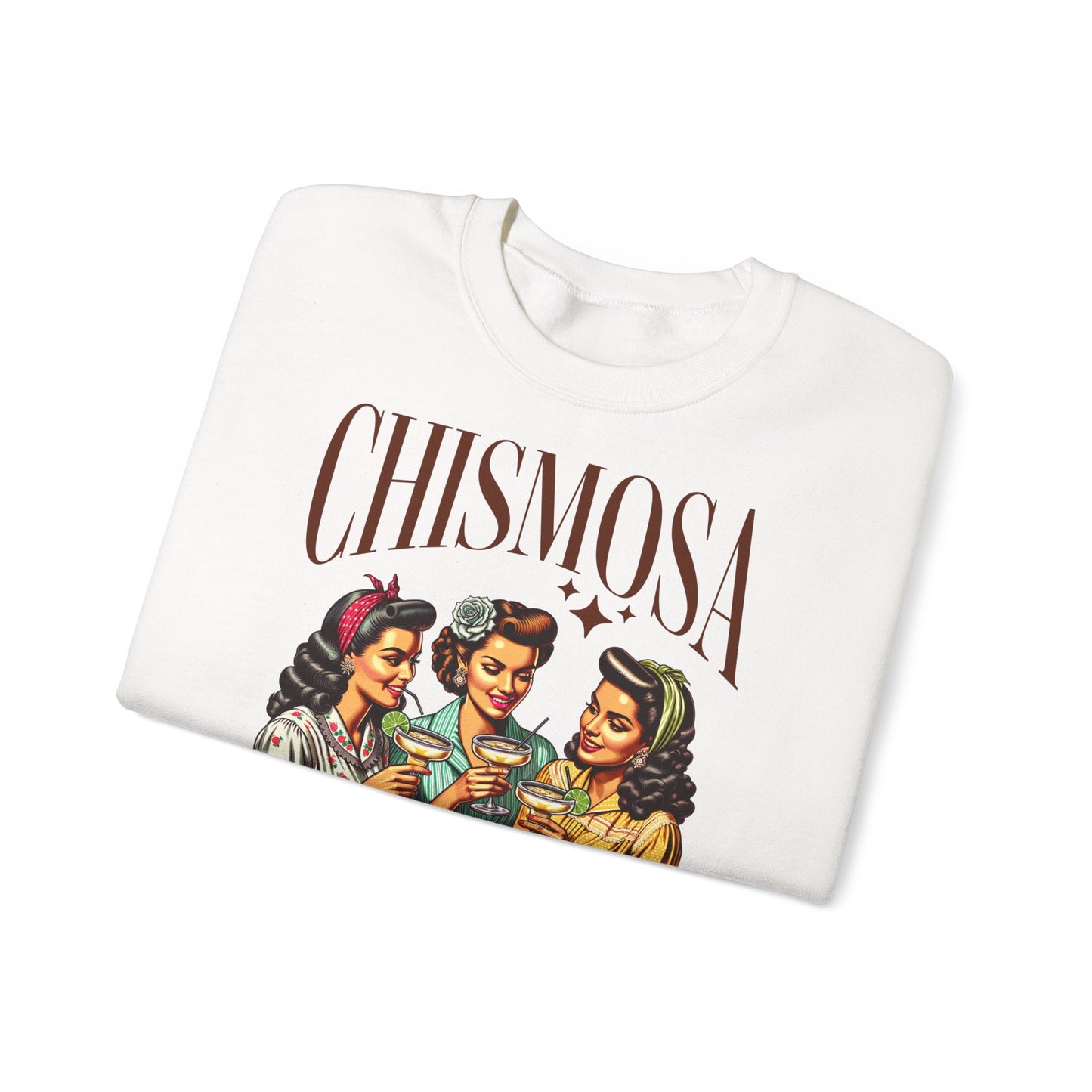 Chismosa Social Club sweatshirt | Retro women drinking cocktails crewneck