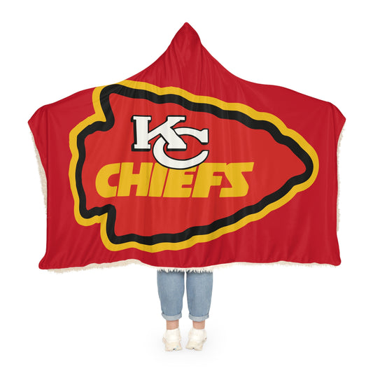 Kansas City Chiefs Blanket | Hooded Throw, NFL Team Logo Red