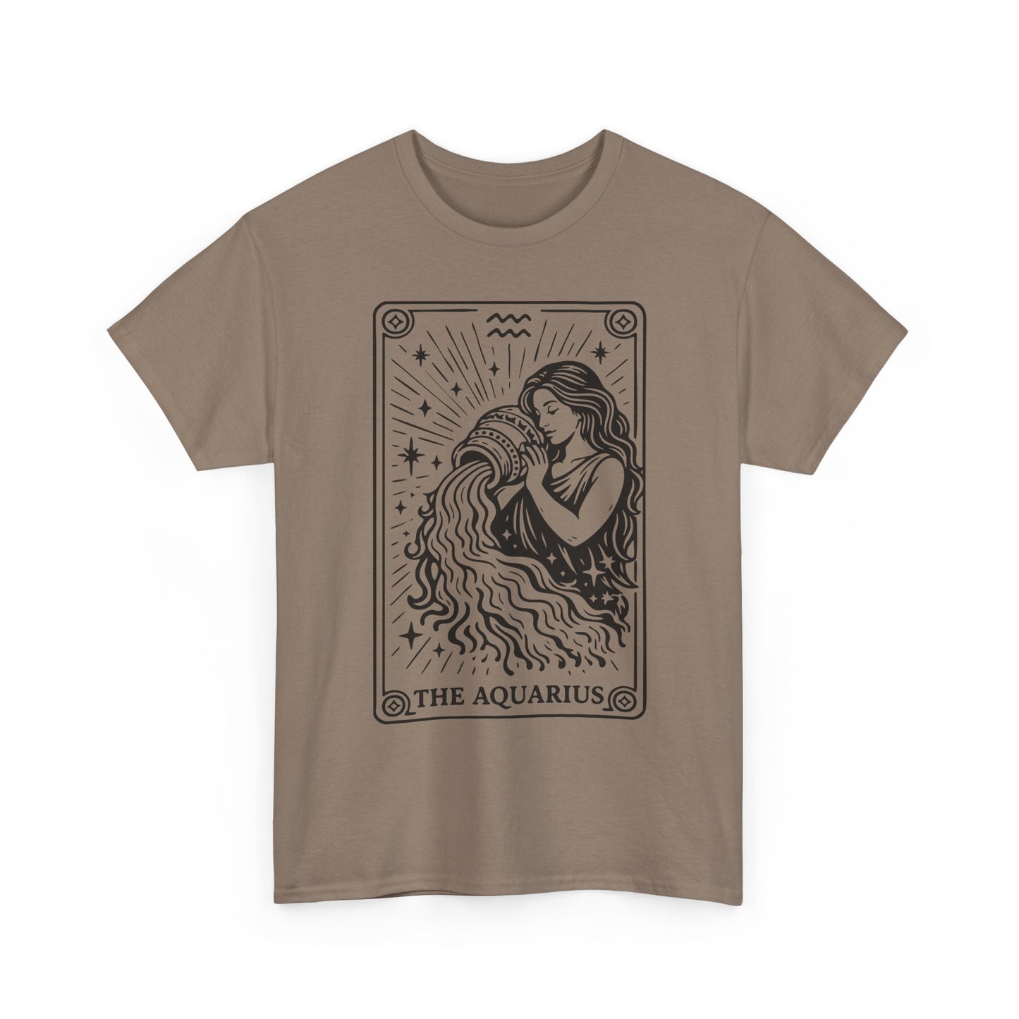 Aquarius Water Bearer tee | Zodiac astrology shirt, The Aquarius tarot design