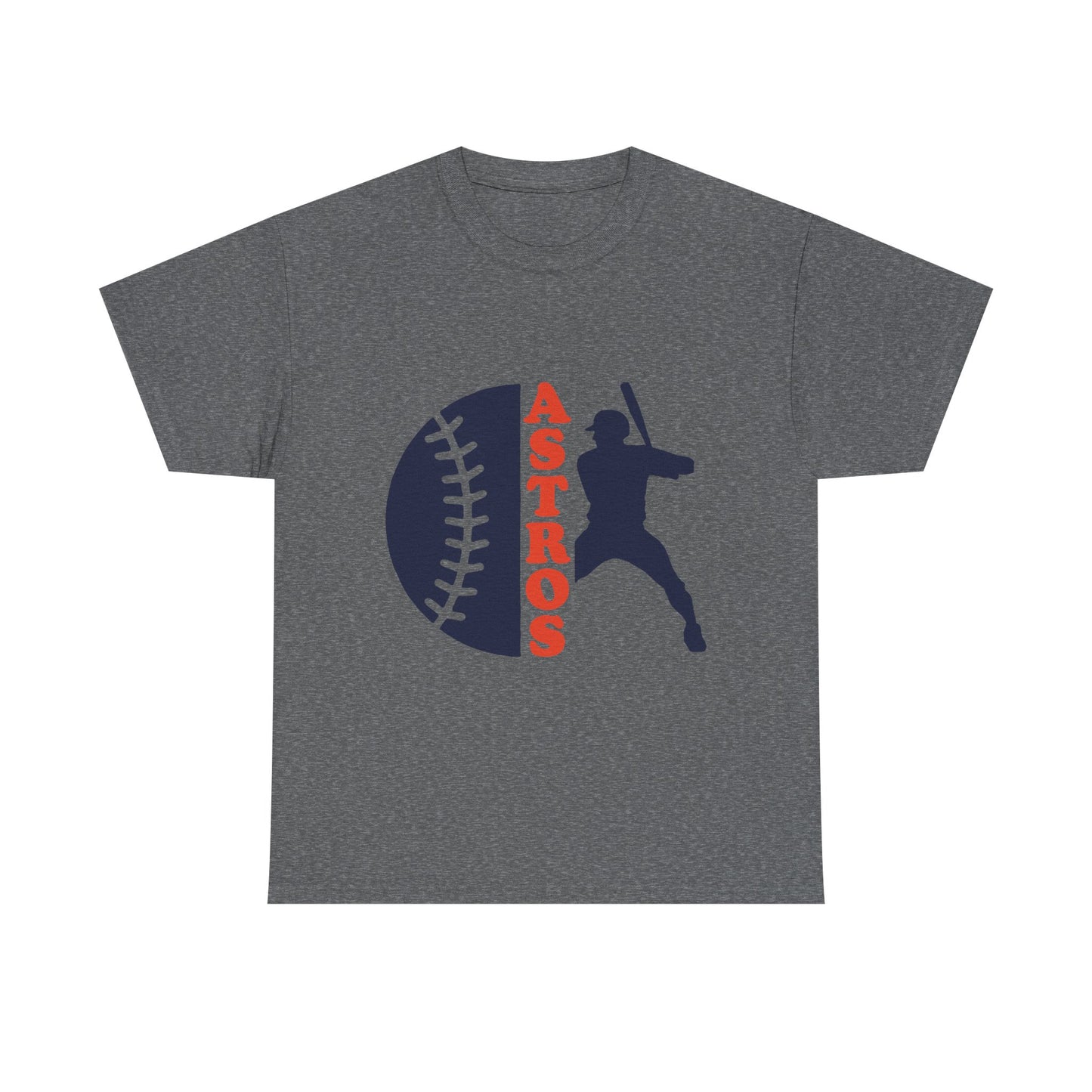Astros Baseball Batter Tee | Baseball Silhouette, Team Script