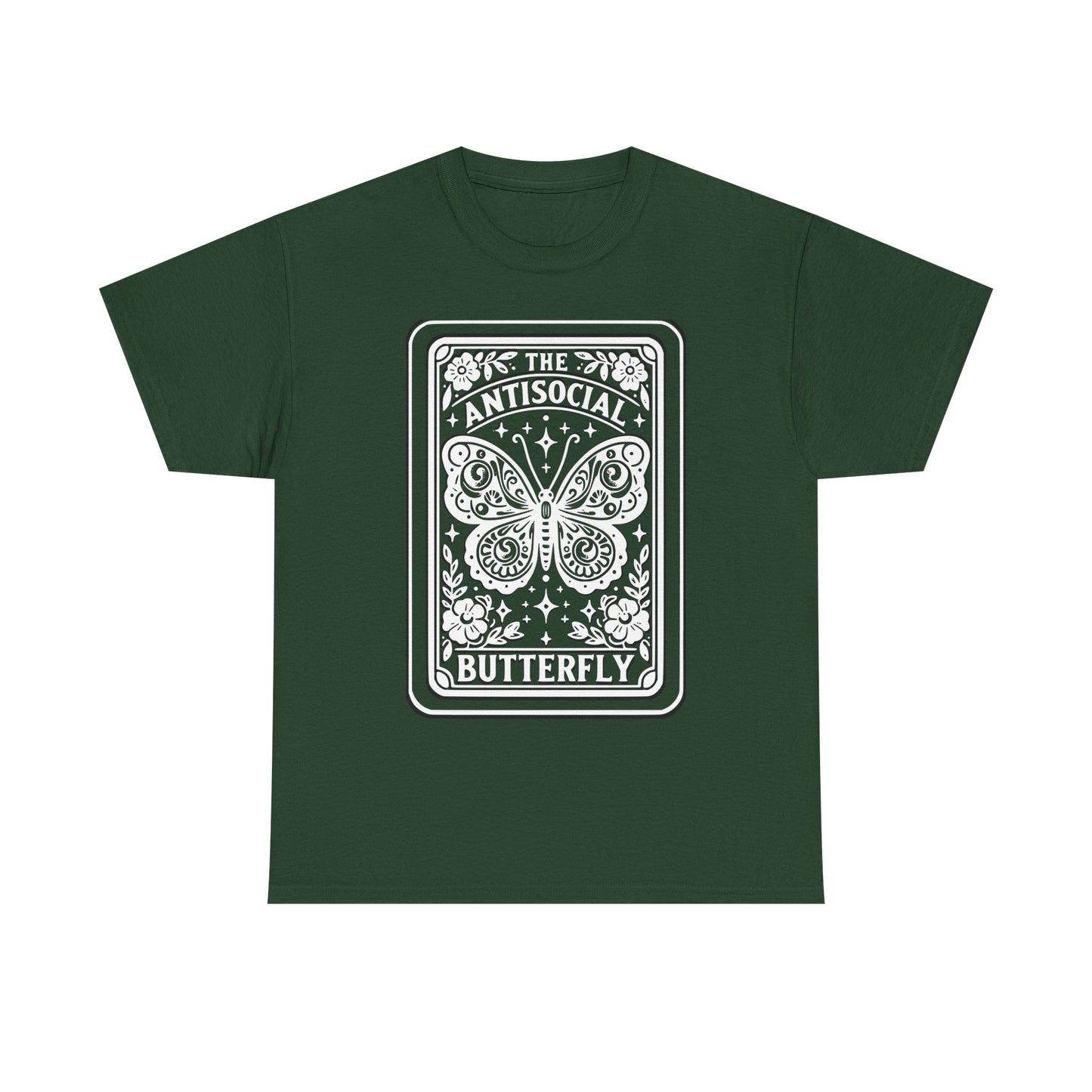 Antisocial Butterfly T-Shirt | Decorative Butterfly Illustration