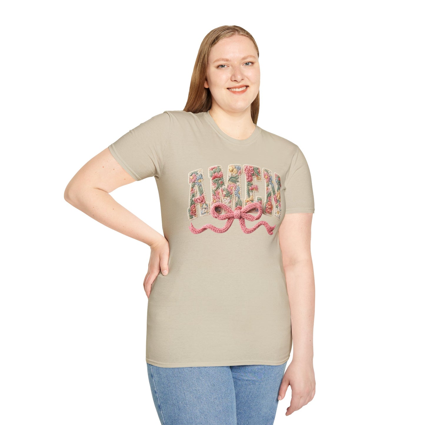 Alien Floral Script T-Shirt — Pink Bow Graphic Tee