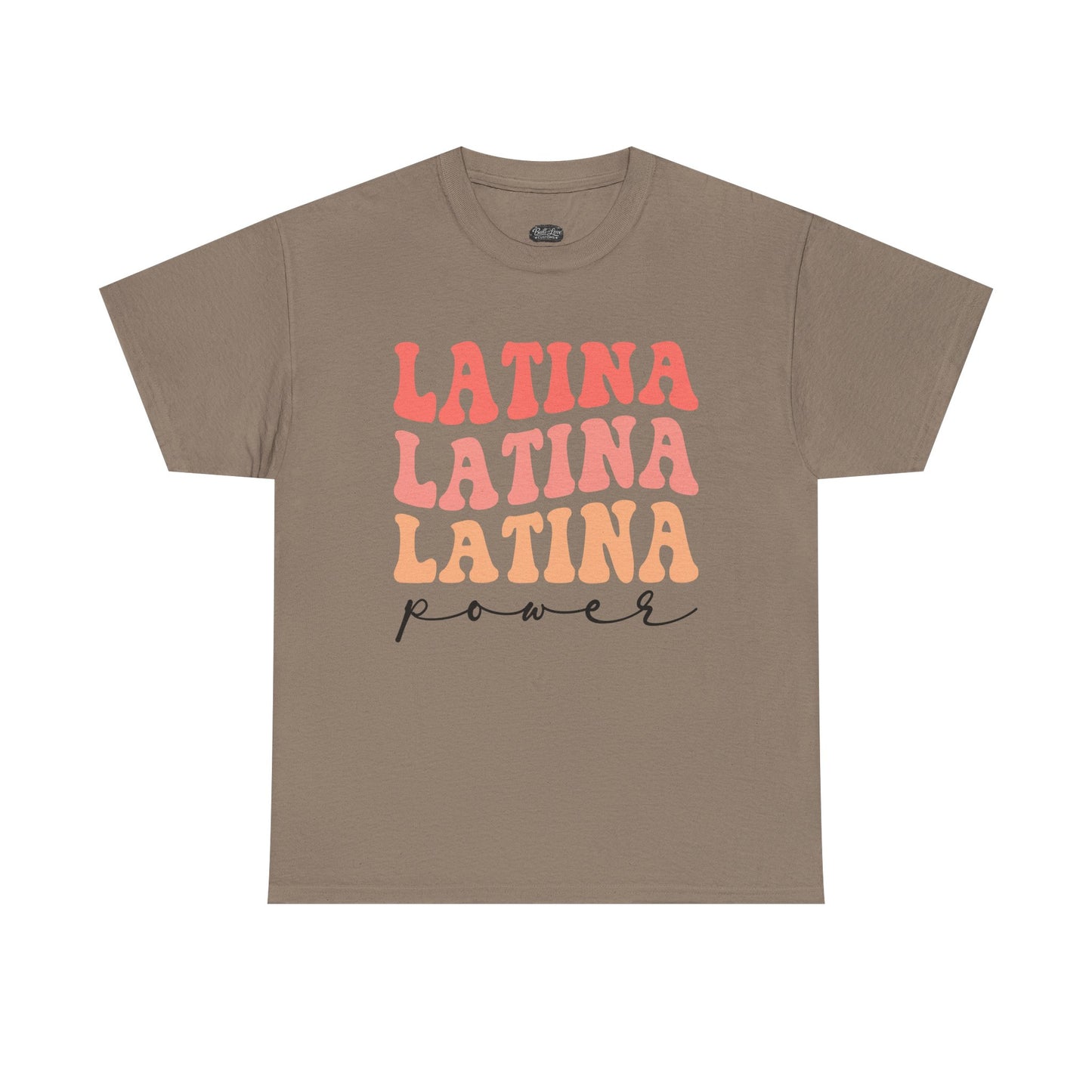 Latina Power tee | Latina Typography Shirt, Retro Script Design