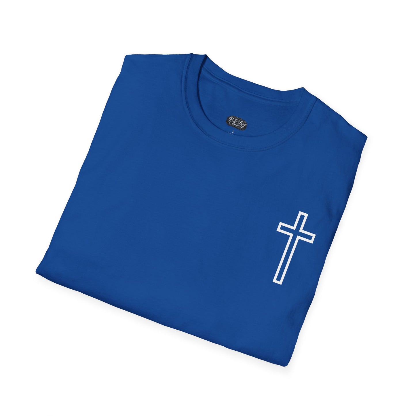 Blessed Through the Storm Christian T-Shirt — Women’s Faith Cross Tee
