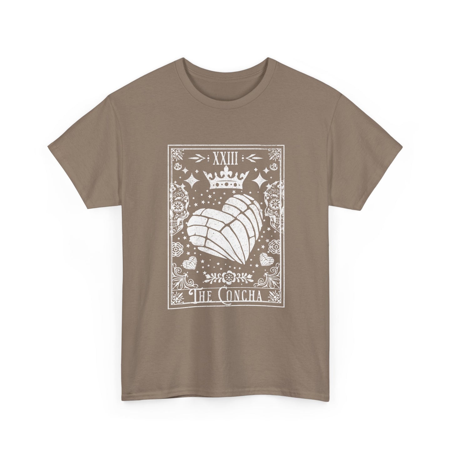 La Concha Tarot Card Tee | Shell Illustration, XIII Symbol, Occult Floral Design
