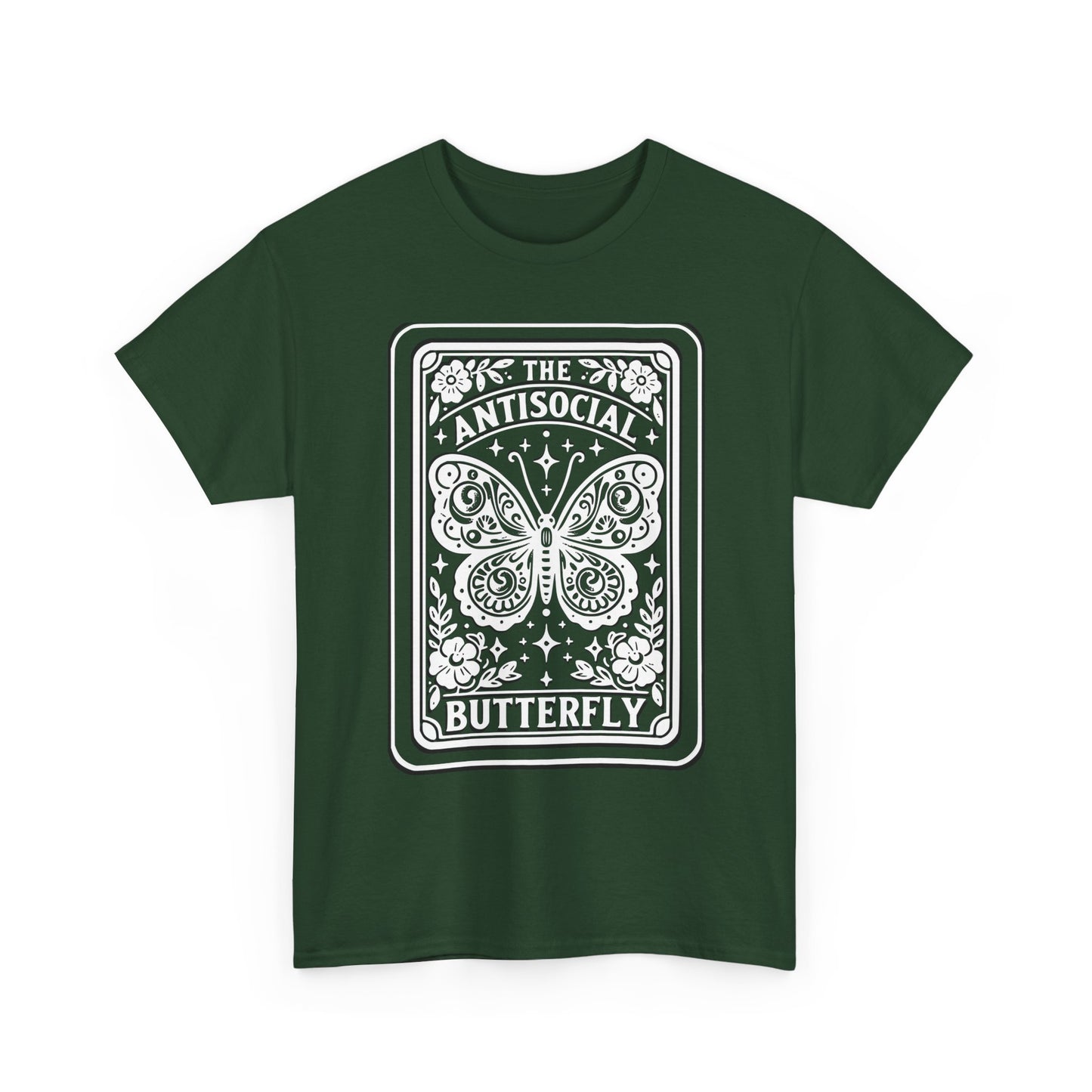 Antisocial Butterfly T-Shirt | Decorative Butterfly Illustration