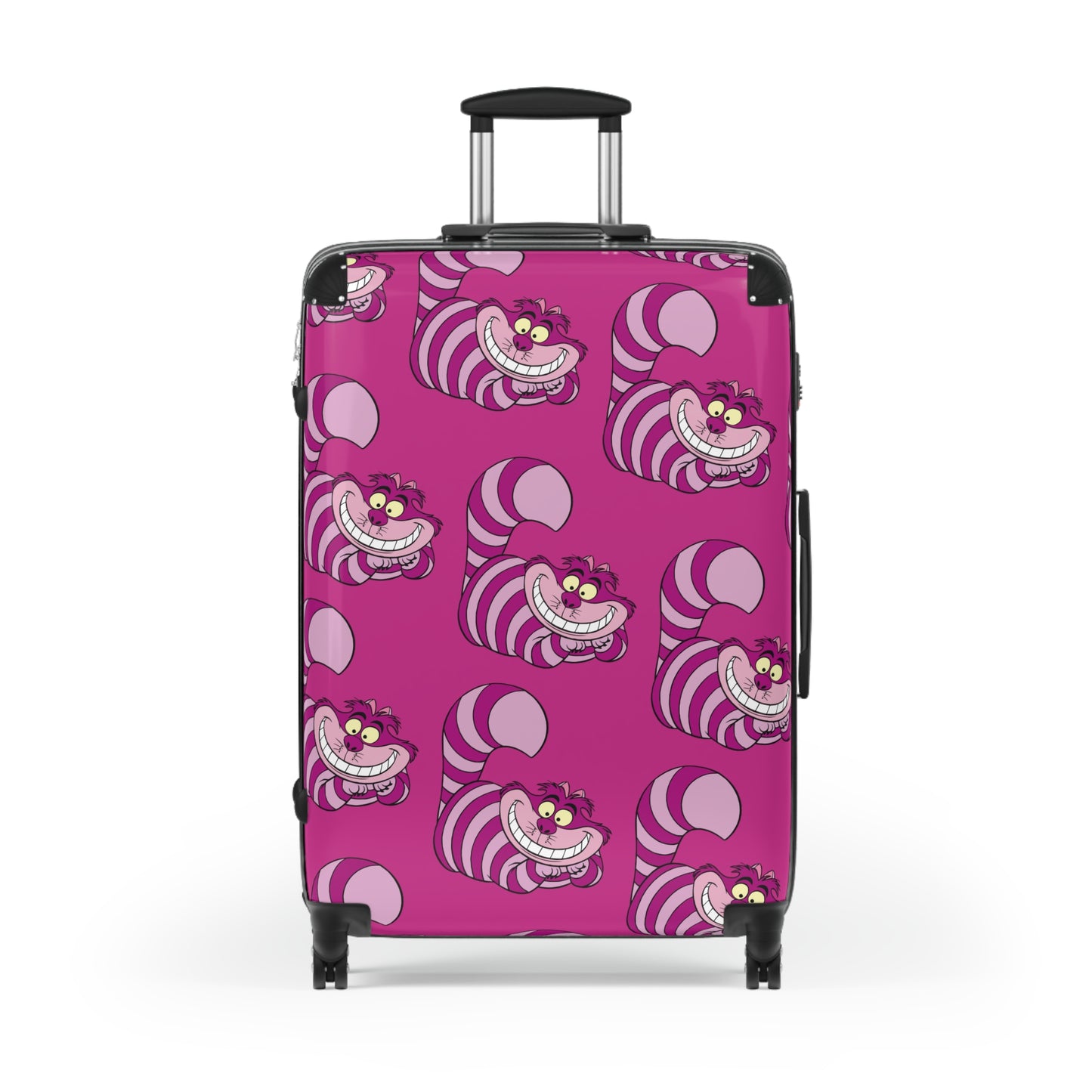 Cheshire Cat Pattern Suitcase | Pink Travel Luggage