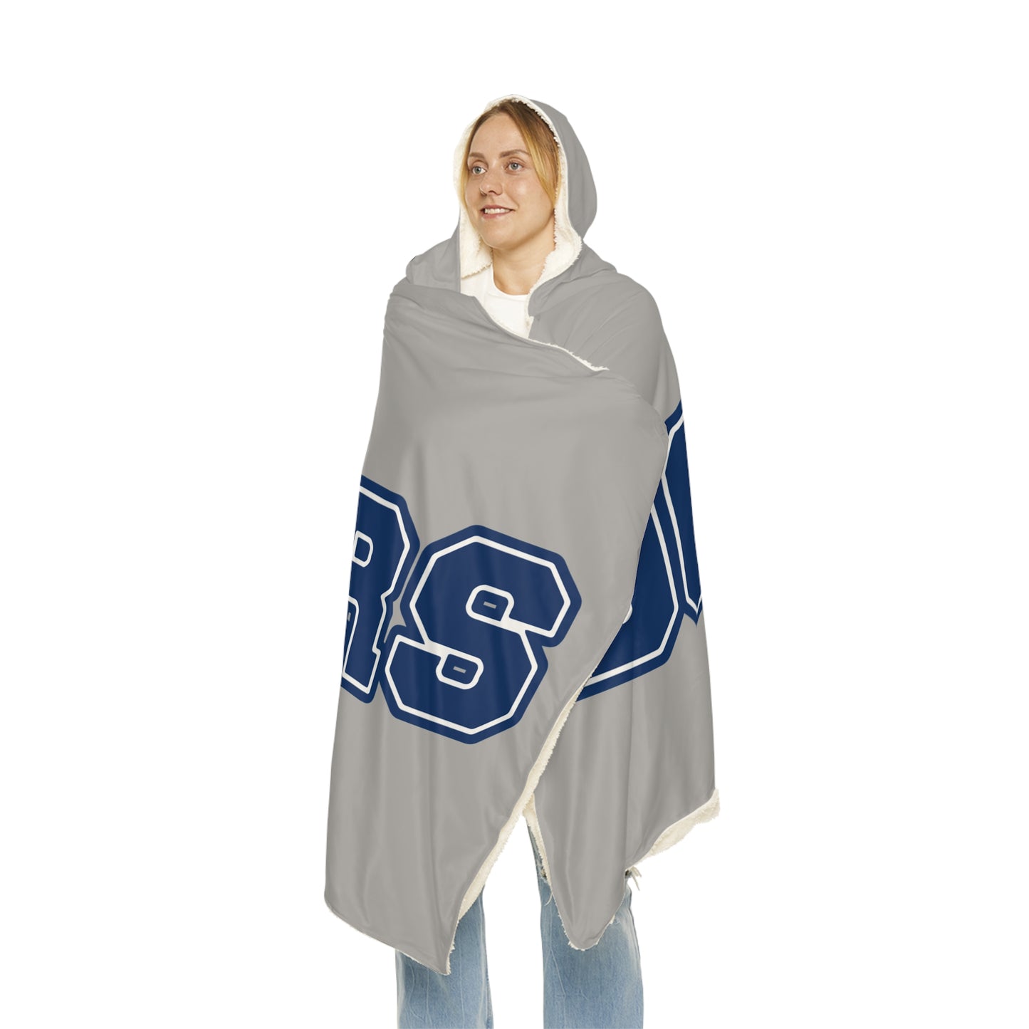 Dodgers Script Logo Snuggle Blanket | Hooded Throw, Team Fan Fleece