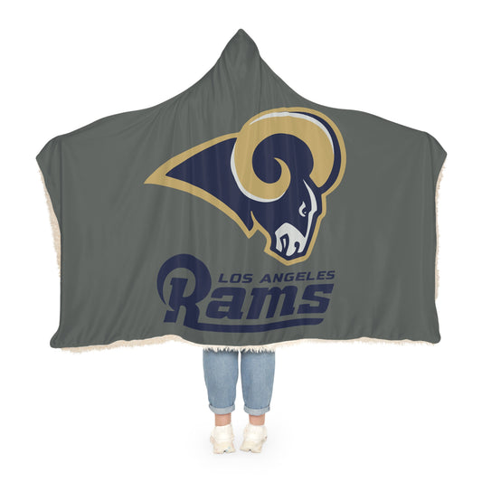 Los Angeles Rams Logo Snuggle Blanket | Hooded Throw