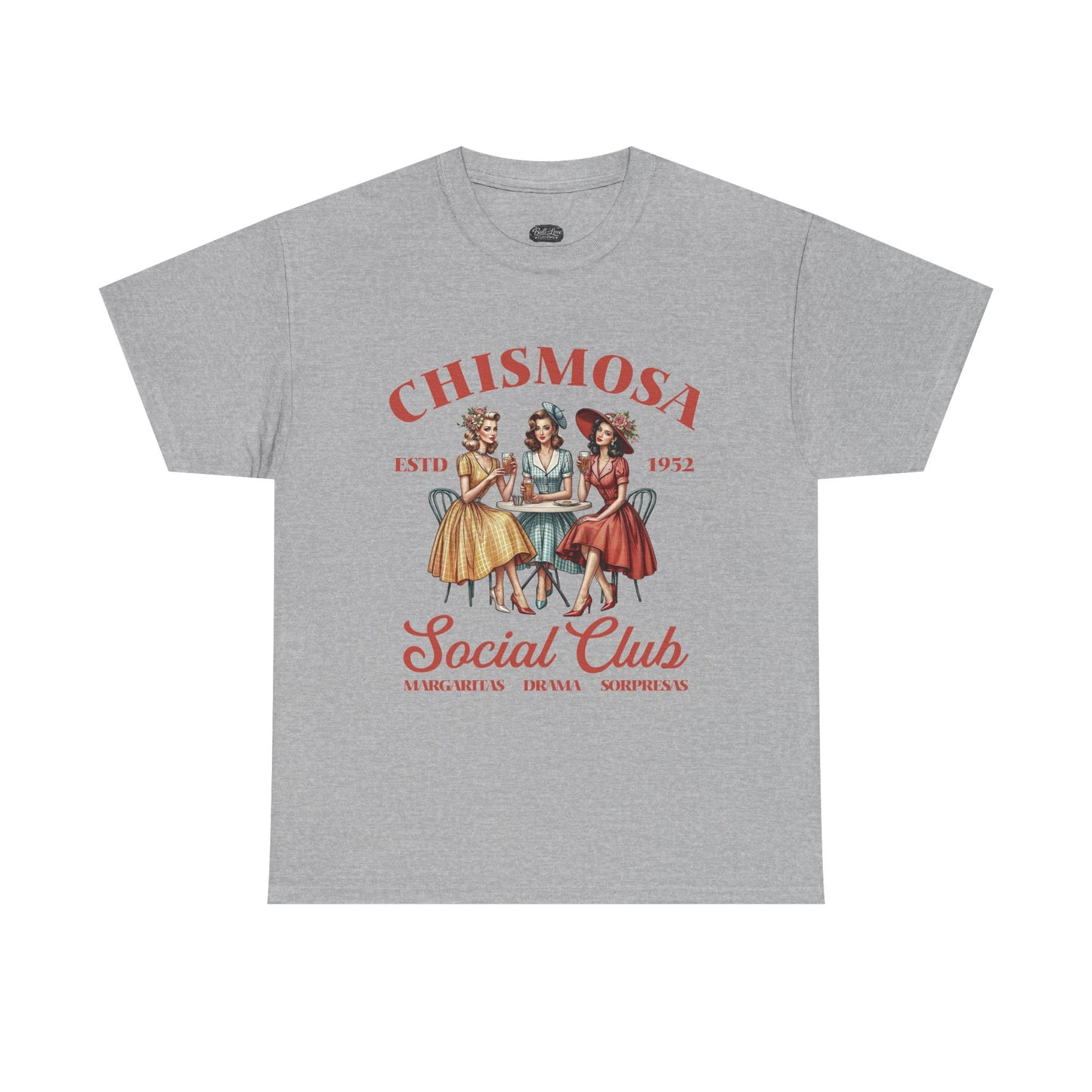 Chismosa Social Club Tee | Retro Ladies Gossip Graphic Shirt