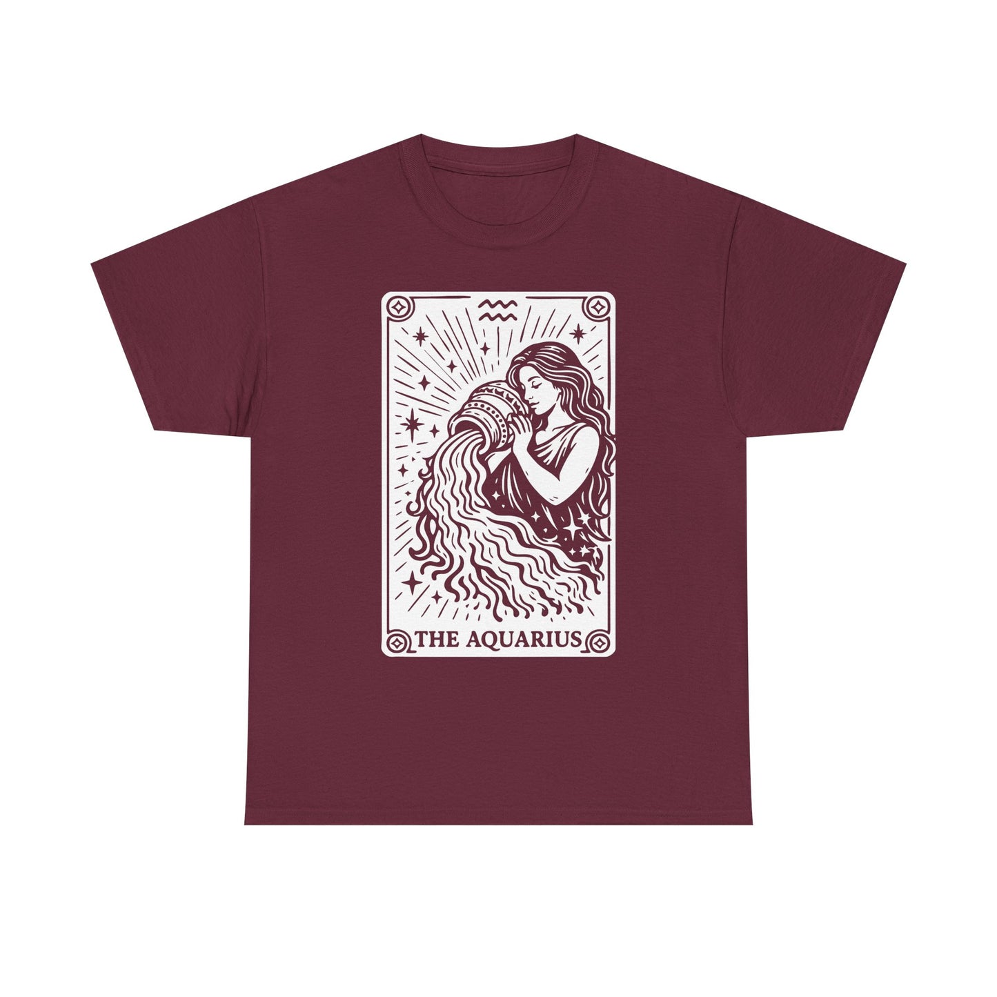 Aquarius Water Bearer tee | Zodiac astrology shirt, The Aquarius tarot design