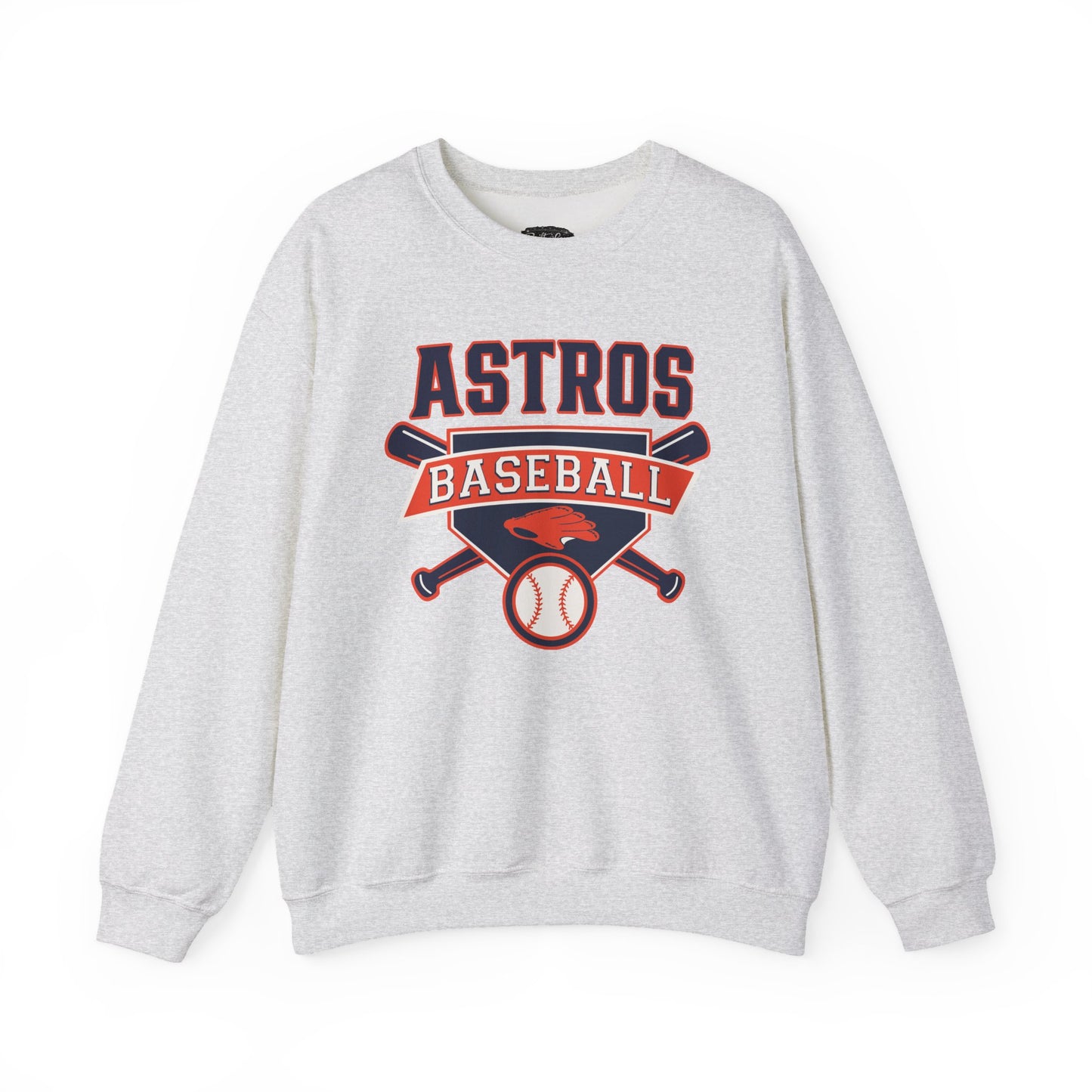 Astros Baseball Crewneck Sweatshirt | Baseball Team Logo Pullover