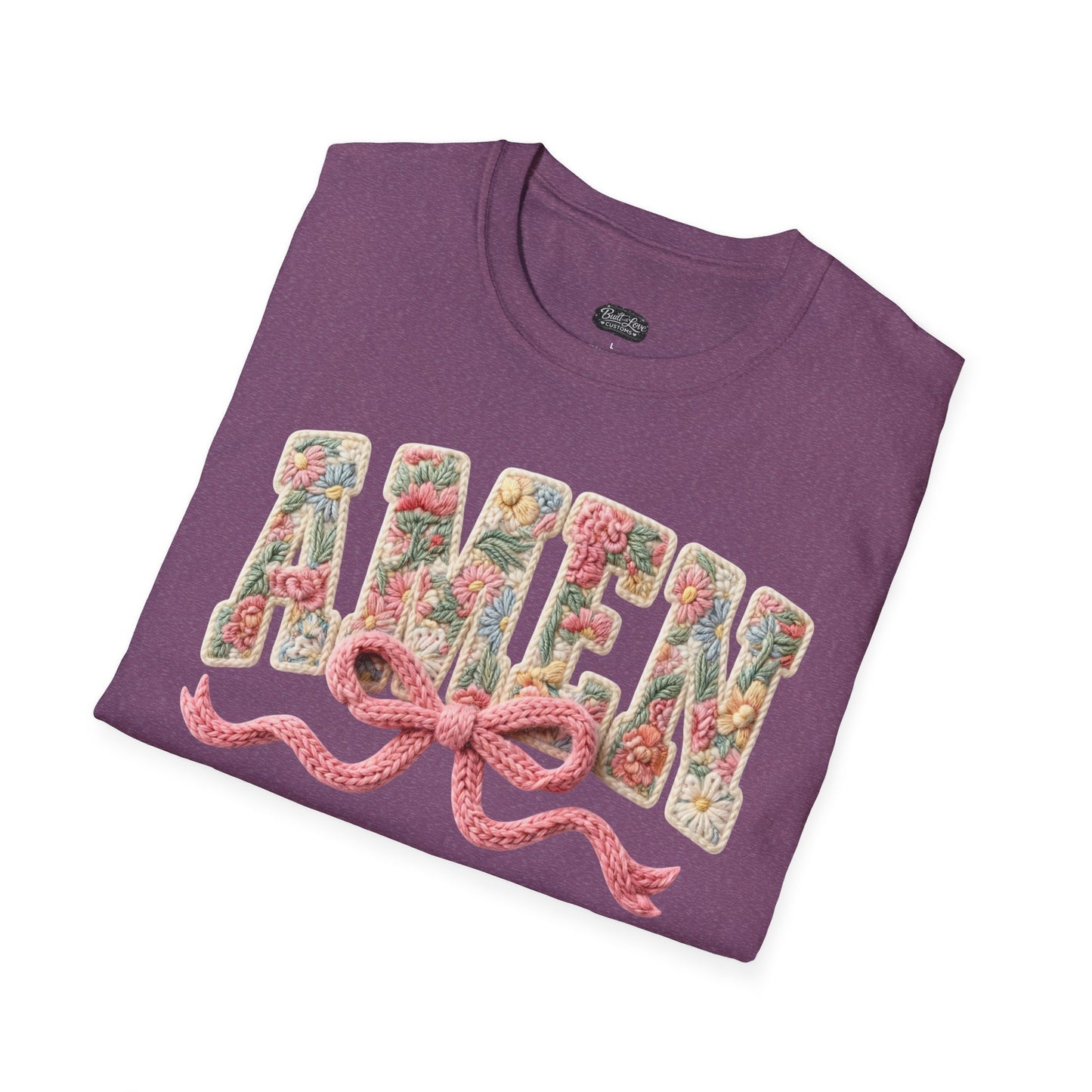Alien Floral Script T-Shirt — Pink Bow Graphic Tee