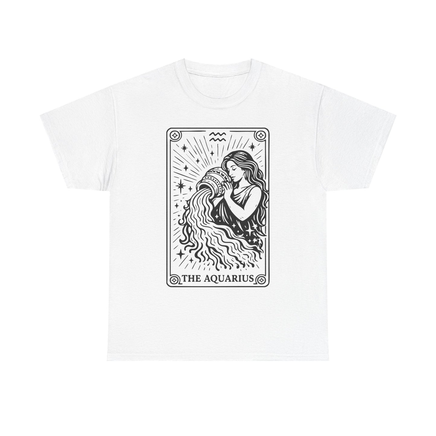 Aquarius Water Bearer tee | Zodiac astrology shirt, The Aquarius tarot design