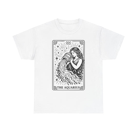 Aquarius Water Bearer tee | Zodiac astrology shirt, The Aquarius tarot design